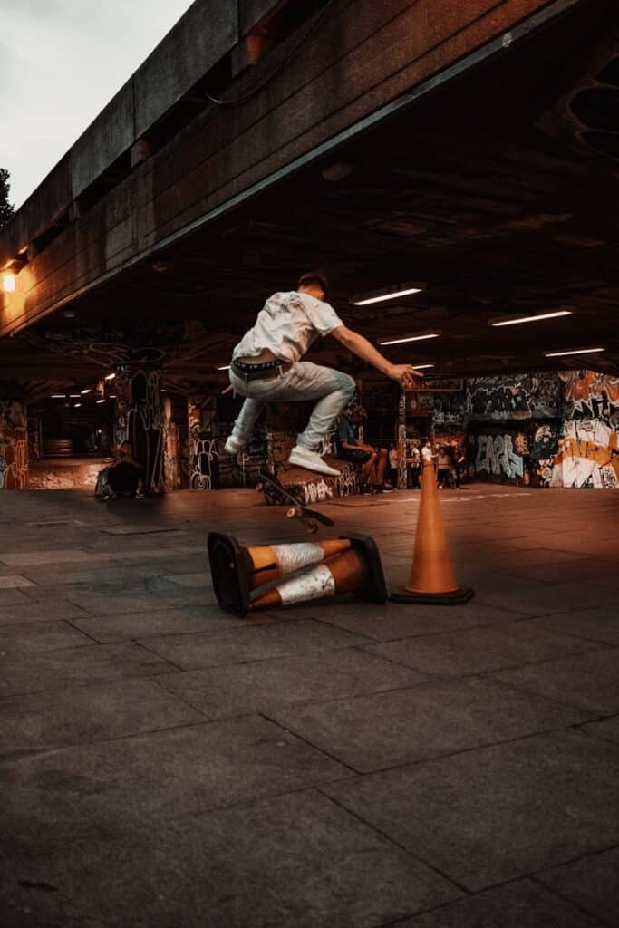ollie over cone