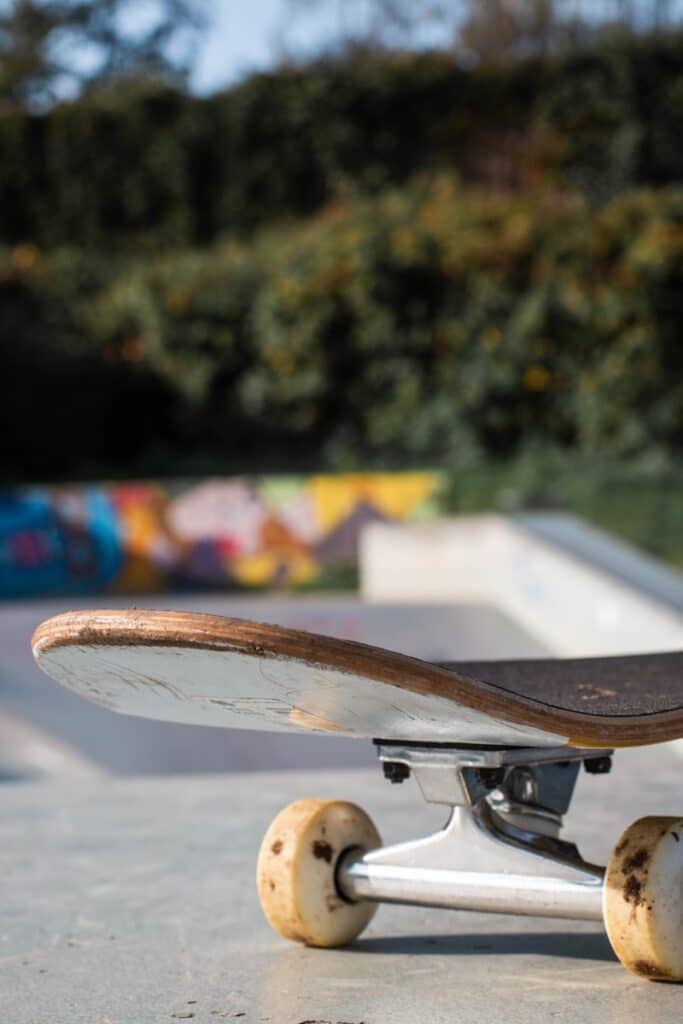 roue de skate et skatepark