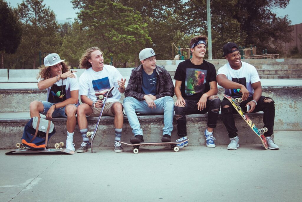 garçons et la culture skateboard